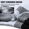 thumbnail image 6 of LWFBDTK Men’s Low Cut Ankle Socks, Breathable Cushioned Athletic Socks, 6 Pack, Fits Shoe Size 3.5-7, White, 6 of 6