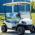 thumbnail image 3 of HUAICONG Tropical Leaves White Flowers Machine Washable Golf Cart Seat Covers Kit for Sports Summer, Golf Cart Seat Covers 2 Piece Universal Fit, 3 of 7