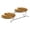 Gold plate-20cm, variant on DICEWEN Stylish Double Layers Cake Stand Multipurpose Serving Tray Two Tiers Dessert Display Plate for Kitchen and Dining