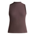 thumbnail image 2 of Avia Women's Ribbed Mock Neck Tank Top, Sizes XS-XXXL, 2 of 5