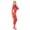 Red, variant on Underwraps Womens Silver Stretch Jumpsuit Costume - Size Large