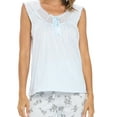 thumbnail image 4 of Casual Nights Women's Sleeveles Floral Lace Capri Pajama Set, 4 of 5