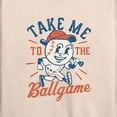 thumbnail image 3 of Instant Message - Take Me To The Ballgame - Women's Lightweight French Terry Long Sleeve Shirt, 3 of 6