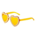 thumbnail image 1 of Adult Transparent Multi Color Love Shape Integrated Diamond Decorative Glasses, 1 of 3