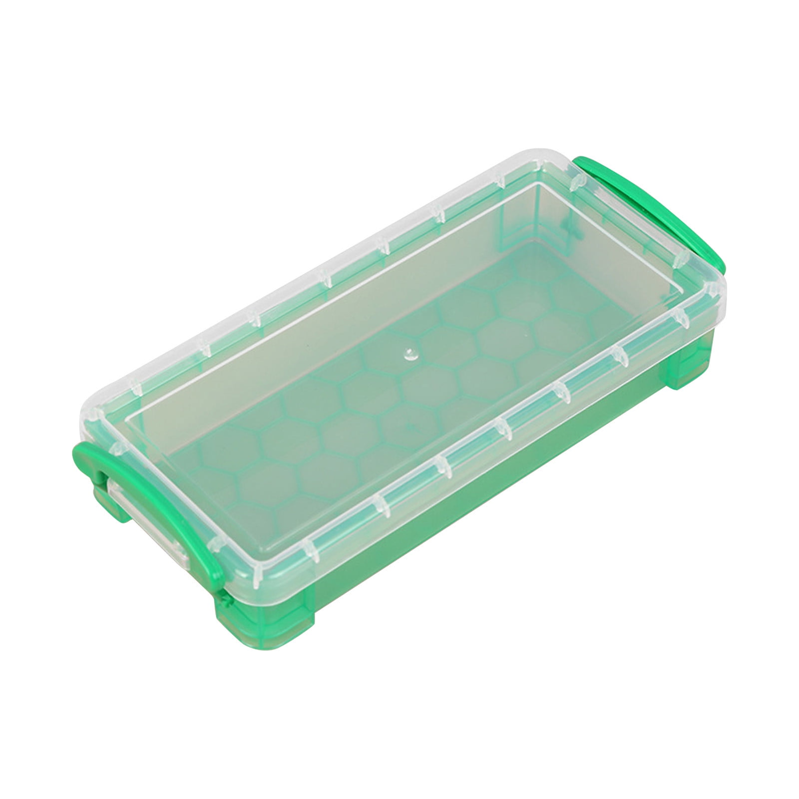 Asxite Saving Clearance 2024! Pen Storage Organization Bag,1 Pack Plastic Pencil Box Large Capacity Pencil Boxes Clear Boxes Office Supplies Storage Organizer Box