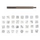 thumbnail image 1 of Set of 32 leather punches, animal and plant motifs, for creative hobbies, 1 of 4