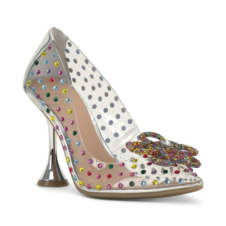 I.N.C. International Concepts Womens Savitri Embellished Fl Rainbow Bling 10M