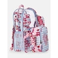 thumbnail image 3 of Wonder Nation Kids' Clear Berry 17" Backpack, Lunch Tote, Laptop Sleeve and Pouch Set, 4-Piece, 3 of 5