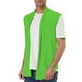 thumbnail image 2 of Lars Amadeus Men's Open Front Asymetric Hem Sleeveless Cardigan Vest, 2 of 6