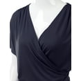 thumbnail image 4 of NINEXIS Women's Batwing Sleeve Surplice Wrap Front Dolman Top (Plus Size Available), 4 of 5