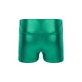 thumbnail image 2 of Zaldita Girls Shiny Metallic Dance Shorts Ballet Yoga Booty Shorts Gymnastic Tumbling Short Bottoms Green 8, 2 of 6