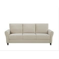 thumbnail image 2 of Uspridefurniture Corel 80.31" Flared Arm Ivory Velvet Sofa, 2 of 5