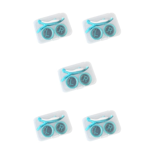 Advancent Estuche para lentes de contacto Izquierda Derecha Lentes para ojos Organizador Titular Caja Fiesta al aire libre Contenedor Herramientas Type2 NO2 Advancent CBP192612
