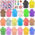 thumbnail image 1 of Mantequilla Slime Kit WUHUANIU multicolor, 20 paquetes para niños y adultos, 1 of 8