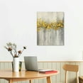 thumbnail image 3 of JEUXUS  Bedroom Abstract Canvas Wall Art:  Gold Modern Landscape Picture Autumn Yellow Forest Painting Contemporary Nature Scenery Tree Print Gray Rustic Vertical Artwork, 3 of 5