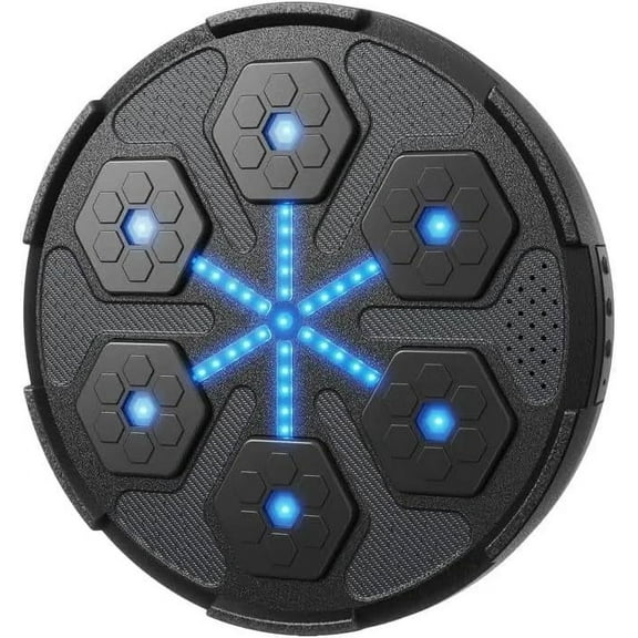 Music Boxing Machine, Wall-Mounted Bluetooth Trainer with Beat Sync & LED Lights, Durable Punching Pad for Adults & Kids, Interactive Workout & Reaction Training