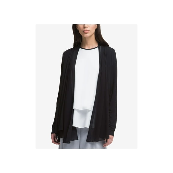 DKNY Draped Open Front Blazer Black XS/S