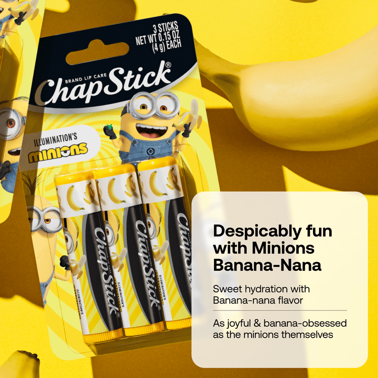 ChapStick Minions Banana-nana Lip Balm, Banana Flavor