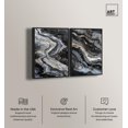 thumbnail image 2 of Ethereal Blooms Duo Canvas Print Sage Gold Wall Art Set by Art Remedy, Black Frame, 20 x 30, 2 of 6