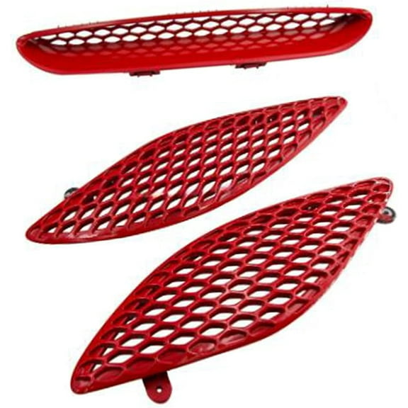 Seapple Hood Bezel Front Trim Grille Kit 68202462AD 68202581 68202580 68202462AA Compatible with 2015-2021 Dodge Charger GT SRT Hellcat