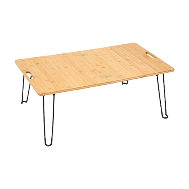 Portable camping bamboo table outdoor multifunctional folding table picnic fishing barbecue table dining table