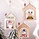 thumbnail image 5 of Inteprter Colgante de de Navidad con forma de casa hueca, adornos colgantes, colgador de muñeco de nieve, decoración navideña para el hogar, Kits de decoración para fiestas Muñeco de nieve, 5 of 6