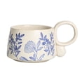 thumbnail image 1 of Taza de cerámica china esmaltada con diseño floral, for café, leche, desayuno y avena., 1 of 6