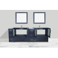 thumbnail image 5 of Vanity Art 96 Inch Double Sink Bathroom Vanity Combo Set 4 Cabinets 2 Shelves 10 Dove-Tailed Drawers Ceramic Top Bathroom Cabinet with Free Mirror VA3036-96B, 5 of 8