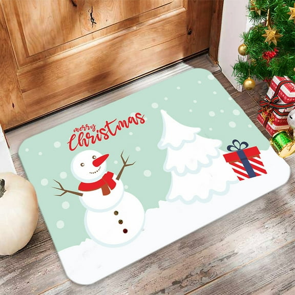 ESULOMP Christmas Rug, Christmas Kitchen Rugs Christmas Gnome Kitchen Floor Mat Non Slip Kitchen Mats for Floor Christmas Winter Holiday Decorations, 19.7x31.5 in