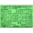 thumbnail image 1 of Ahgly Company Indoor Rectangle Abstract Emerald Green Contemporary Area Rugs, 2' x 4', 1 of 4