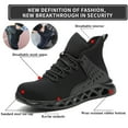 thumbnail image 3 of Tanleewa Work Safety Shoes for Men Steel Toe Breathable Sneakers Shoe Size 5, 3 of 9