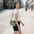thumbnail image 5 of FORMRS Mini Crossbody Bag for Women Adjustable Rope Shoulder Casual Phone Purse, Green American Footballs, 5 of 7