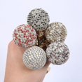 thumbnail image 1 of Llavero con forma de bola de cristal con diamantes de imitación brillantes a la moda, colgante para bolso de coche, llavero para mujer y niña, regalo, 1 of 1