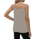 thumbnail image 5 of Camisetas sin mangas con cuello en V para mujer para el verano: camisola de satén de seda sin mangas con tirantes ajustables, diseño estampado, corte ajustado para combinar con otras prendas o para, 5 of 7