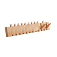 thumbnail image 4 of Rongfmy Wall Mounted Coat Rack, Flip Down Wall Hook Rack, Decorative, Entryway Coat Rack Wood color 12 key, 4 of 9
