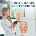 thumbnail image 5 of Mannequin Face Model Injection Training Silicone Mannequin Women Head Makeup Silicone Face Realistic for Practice Training to Doctor, Esthetician, 5 of 6