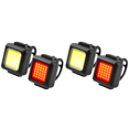 thumbnail image 1 of Luces traseras LED COB USB para bicicleta 130LM/80LM tipo C recargables 4 Uds, 1 of 8