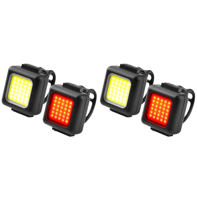 Luces traseras LED COB USB para bicicleta 130LM/80LM tipo C recargables 4 Uds