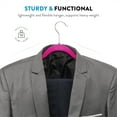 thumbnail image 4 of Zober Velvet Ultra Slim Non Slip Shirt Hangers, 50 Pack, Pink, 4 of 7