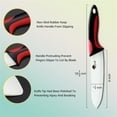 thumbnail image 6 of Ceramic Knife Set 2 Pack Fruit Meat Cutting Vegetable Paring Knife Set with Blade Guard for Kitchen and Restaurant, 6" Chef and 3" Paring Knife, 6 of 7
