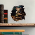 thumbnail image 2 of Woodworking Mouse in Mouse Hole Decal - Mouse Hole 3D Wall Sticker, 2 of 5