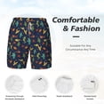 thumbnail image 5 of Gaeub Shells and Seaweed Mens Swim Trunks Stretch Beach Shorts Quick Dry for Men Swim Shorts Swimwear with Pockets- Small, 5 of 9