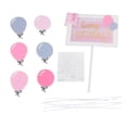 thumbnail image 3 of 2 piezas de pastel de cumpleaños para niña, fiesta de cumpleaños, pastel, carta, tarjeta, papel, decoración, color rosa, 3 of 14