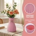 thumbnail image 2 of Unique Bargains Modern Geometric Unbreakable Flower Vase Pink 4.7" x 4.7" x 6.7", 2 of 6