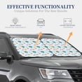 thumbnail image 7 of Picia Turtles And Goldfish 2 Piece Car Windshield Sun Shade Foldable | Foldable Sun Shield for Front Window Blocks UV Rays and Keeps Your Vehicle Cool-Medium, 7 of 7