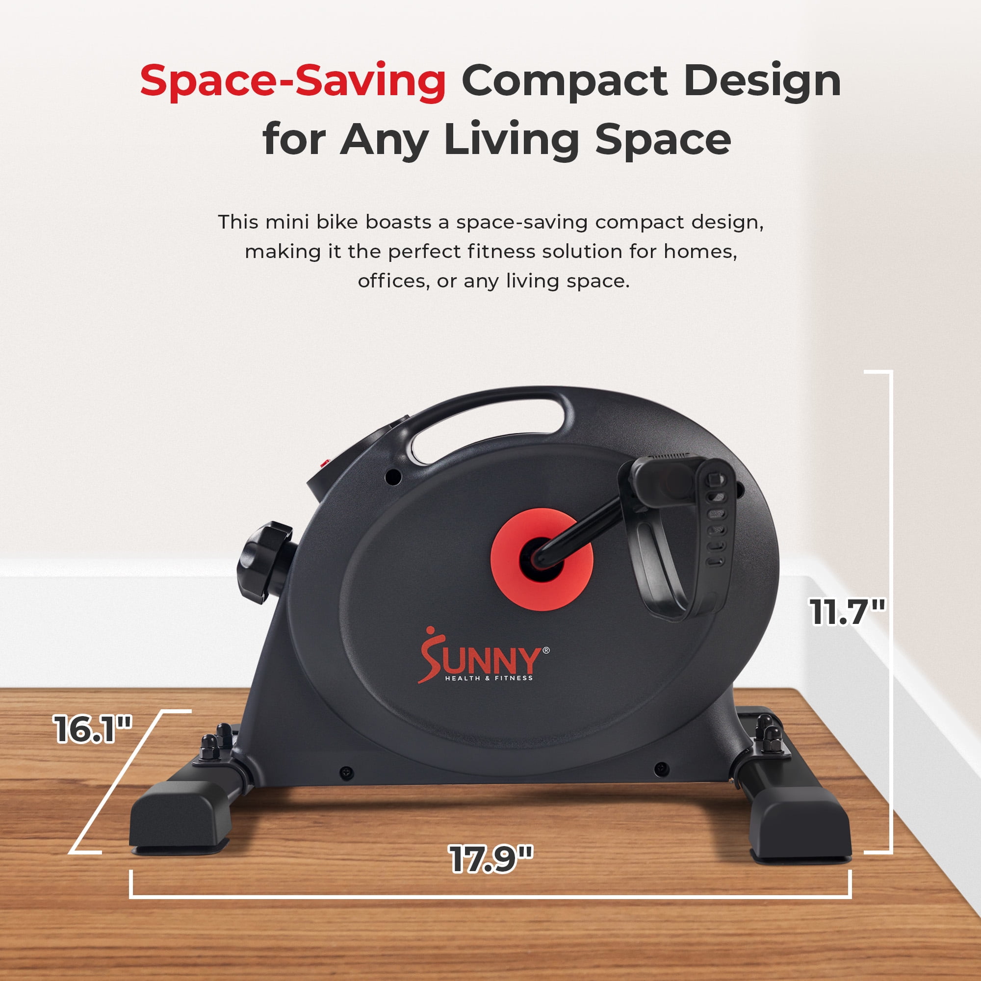 Sunny Health & Fitness SMART Low Profile Under Desk Smart