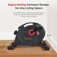 thumbnail image 4 of Sunny Health & Fitness SMART Low Profile Under Desk Smart Mini Pedal Exerciser For Leg & Arm w Free SunnyFit® App Membership - SF-B023005DGY, 4 of 8