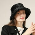 thumbnail image 3 of Holzlrgus Winter Fluffy Bucket Hat for Women Girls Fuzzy Warm Bucket Hat with Faux Fur Fisherman Cap, 3 of 7