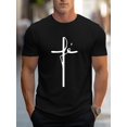 thumbnail image 1 of Camiseta gráfica elegante para hombre: mezcla de poliéster suave y cómoda, perfecta para uso informal, lavable a máquina., 1 of 6