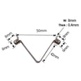 thumbnail image 3 of 100Pcs Spring Clip Locking Tube Pin Push Clip for Tent Pole for Kayak Paddle 6mm, 3 of 9